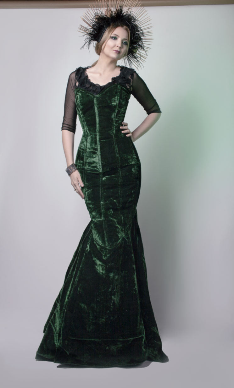 Emerald Green Corset Dress