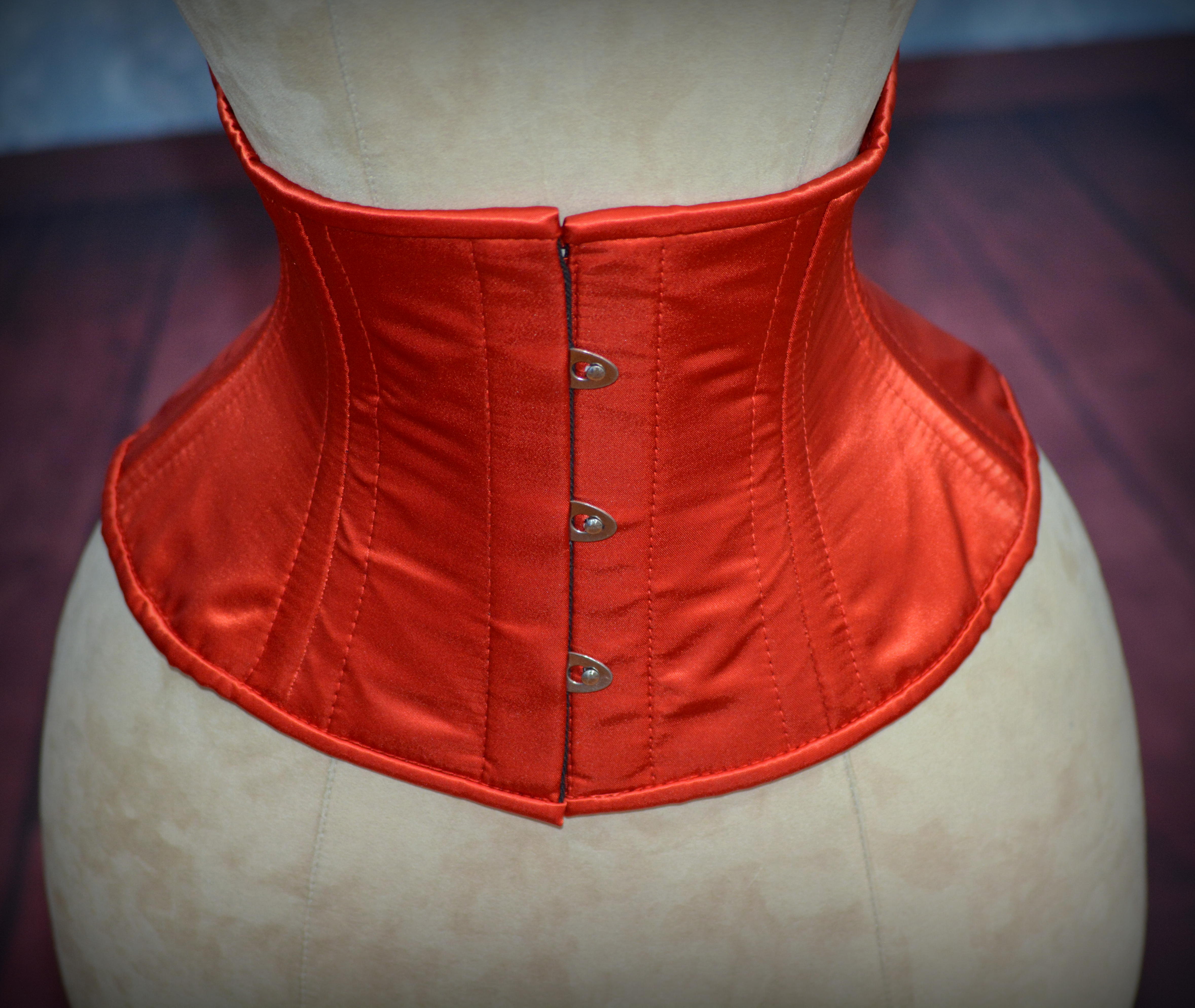 5747 7 Inch Wide Lattice Corset Waspie Elastic Waist Belt (red Moessa Women main image 2
