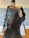 Corset Pour Femme En Cuir Noir Et Acier - 14 Baleines (dont 8 Spirales) - Fermeture à 3 Clips - Pour Affiner La Taille, Style Rétro - 2