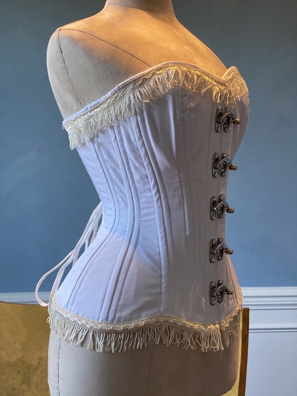 Cotton vintage overbust exclusive corset from Corsettery Western Collection, Cowboy corset Corsettery