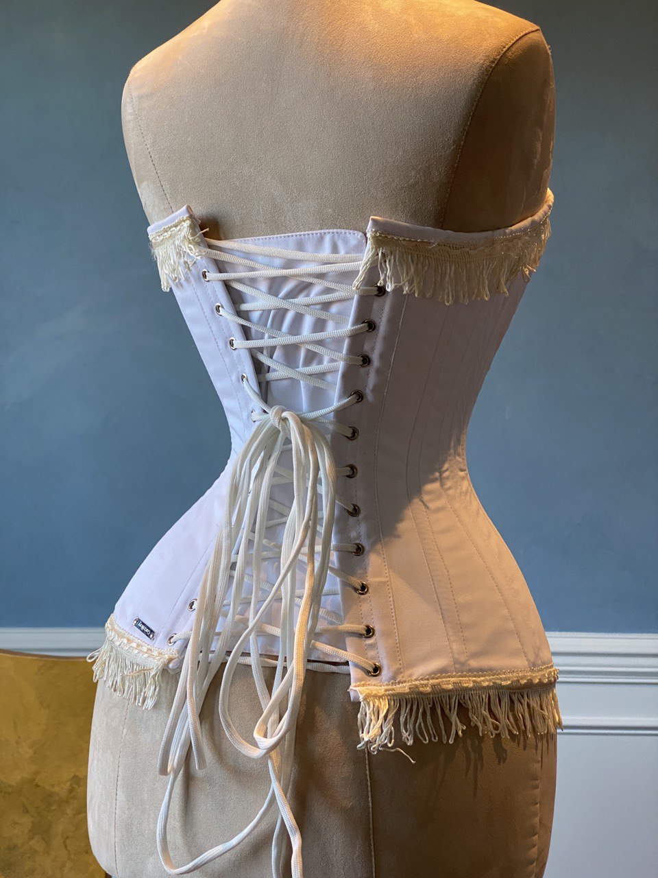 Cotton vintage overbust exclusive corset from Corsettery Western  Collection, Cowboy corset