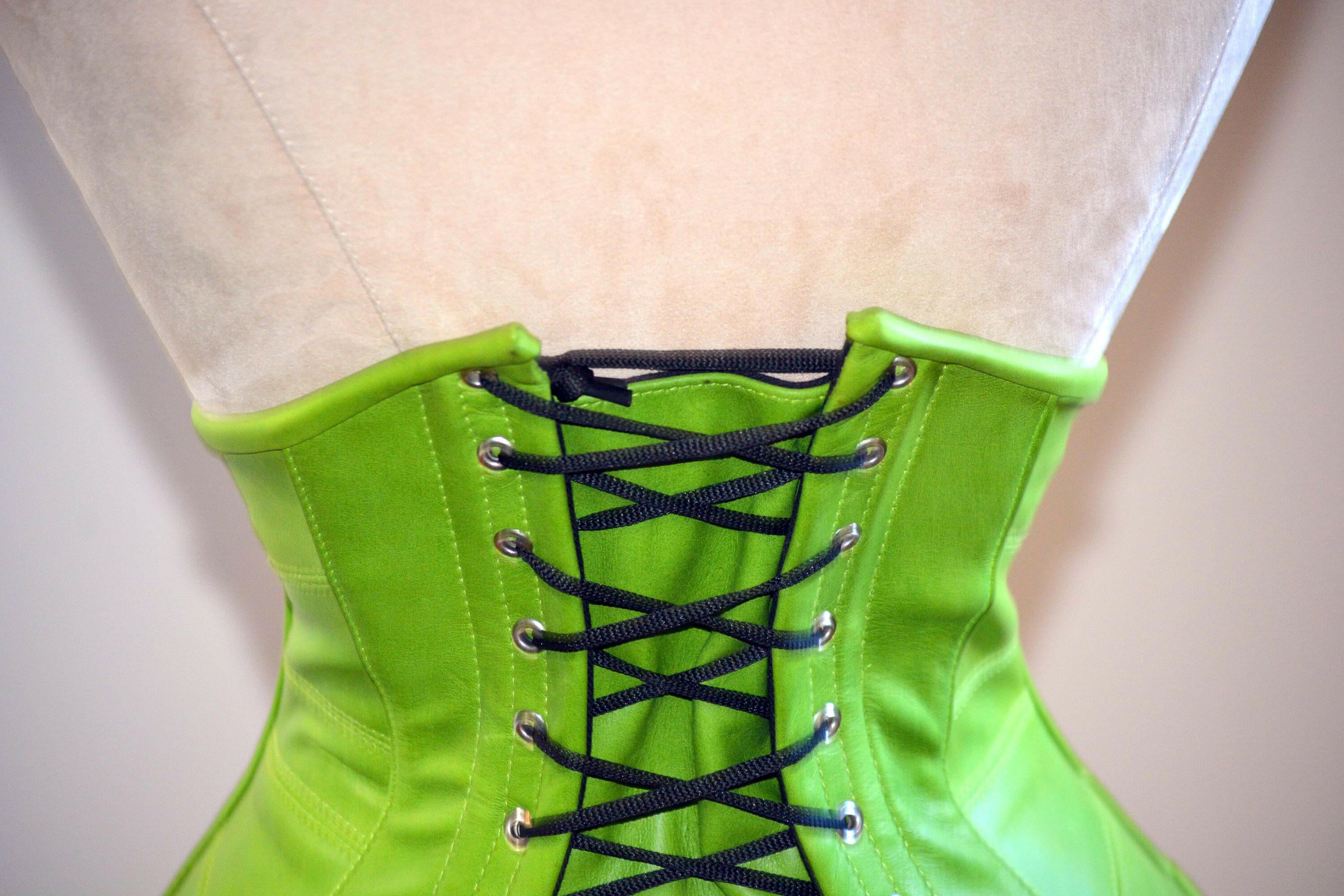 Real leather halfbust steel-boned authentic heavy corset, different colors,  waist training corset.