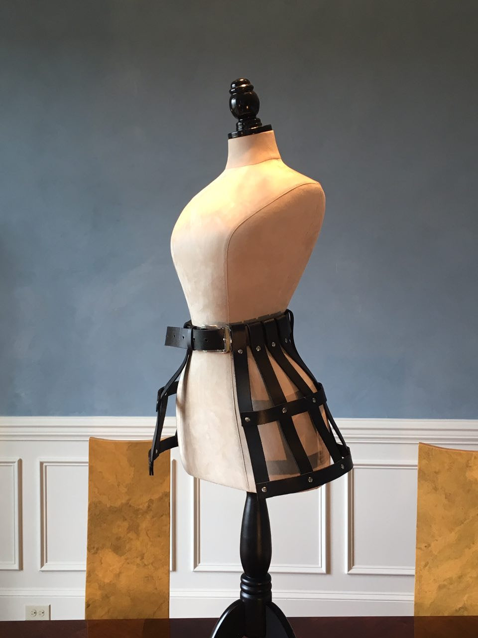 Leather belt harness skirt, made to measures, skirt detail is removabl Corsettery Authentic Corsets USA Leather belt harness skirt, made to measures, skirt detail is removabl Corsettery Authentic Corsets USA