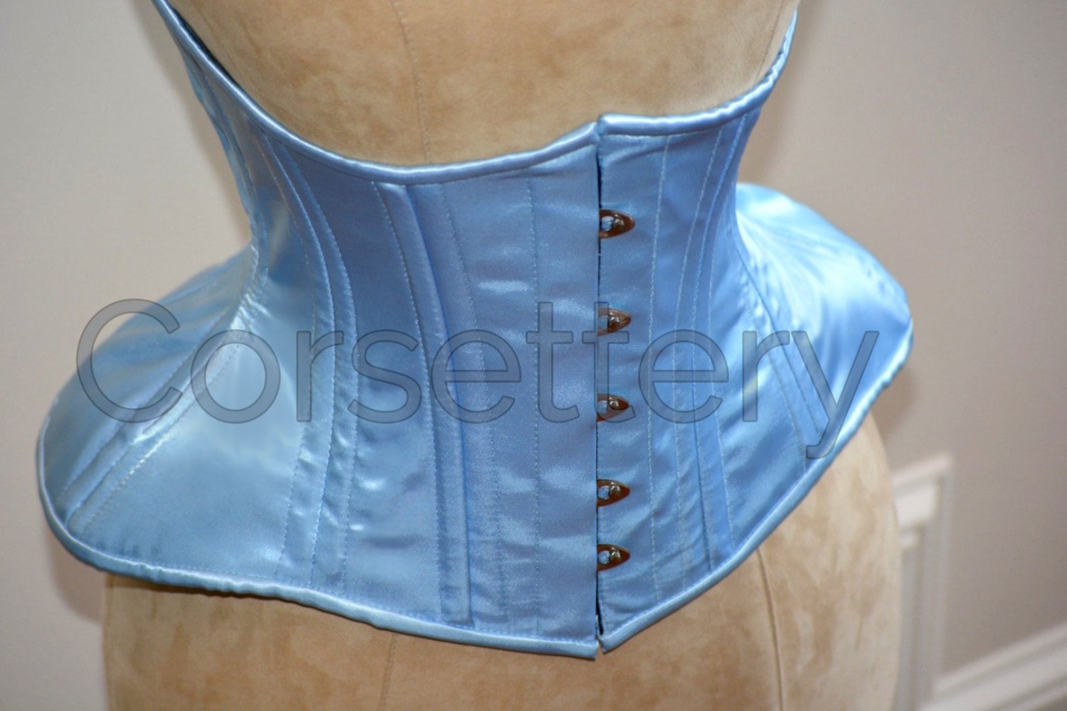 Steampunk Clothing - Underbust Corset with Curved Hip Hemline