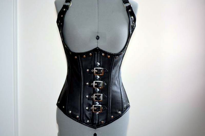 Leather Gothic Corset Vest