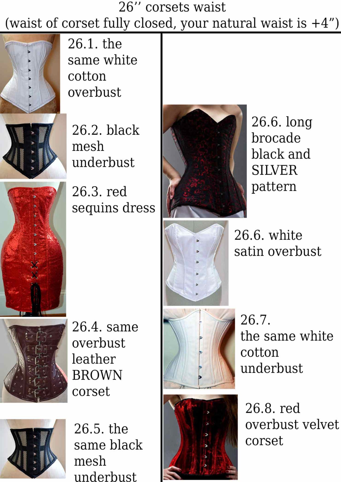 
                  
                    URGENT ORDERS FROM STOCK Corsettery Authentic Corsets USA
                  
                