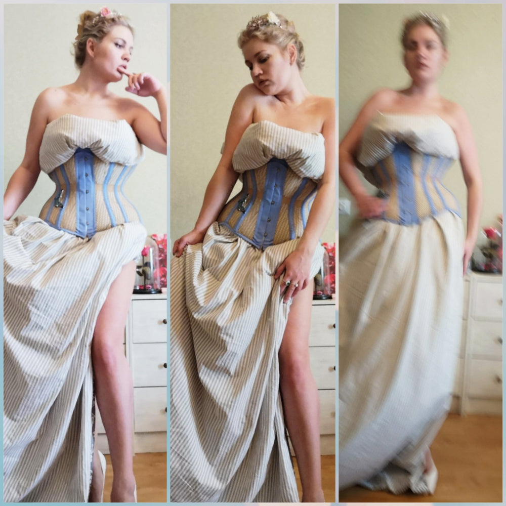 Custom beige underbust corset – corsetpv