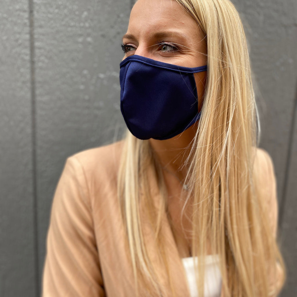 The set of 6 washable SILVER infused fabric adjustable face masks, made ...