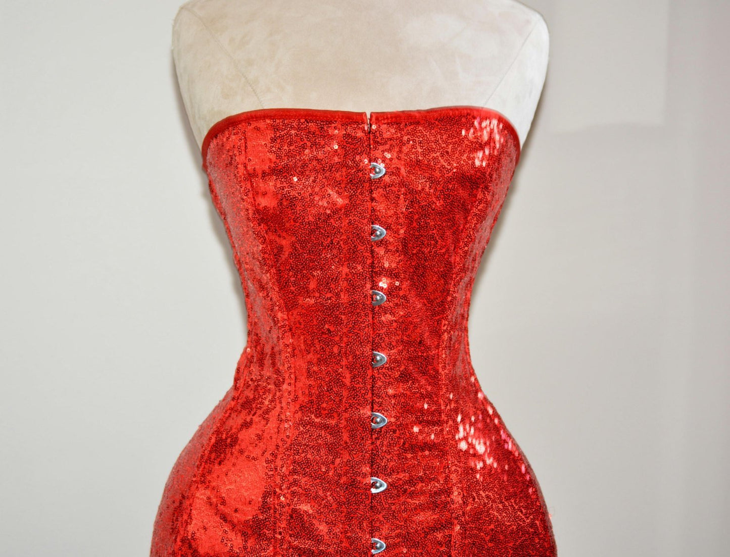
                  
                    This Exclusive Shiny Corset Mini Bodycon Dress, golden, silver, red and black available. New Year and Christmas gift, authentic made to measures corset Corsettery
                  
                