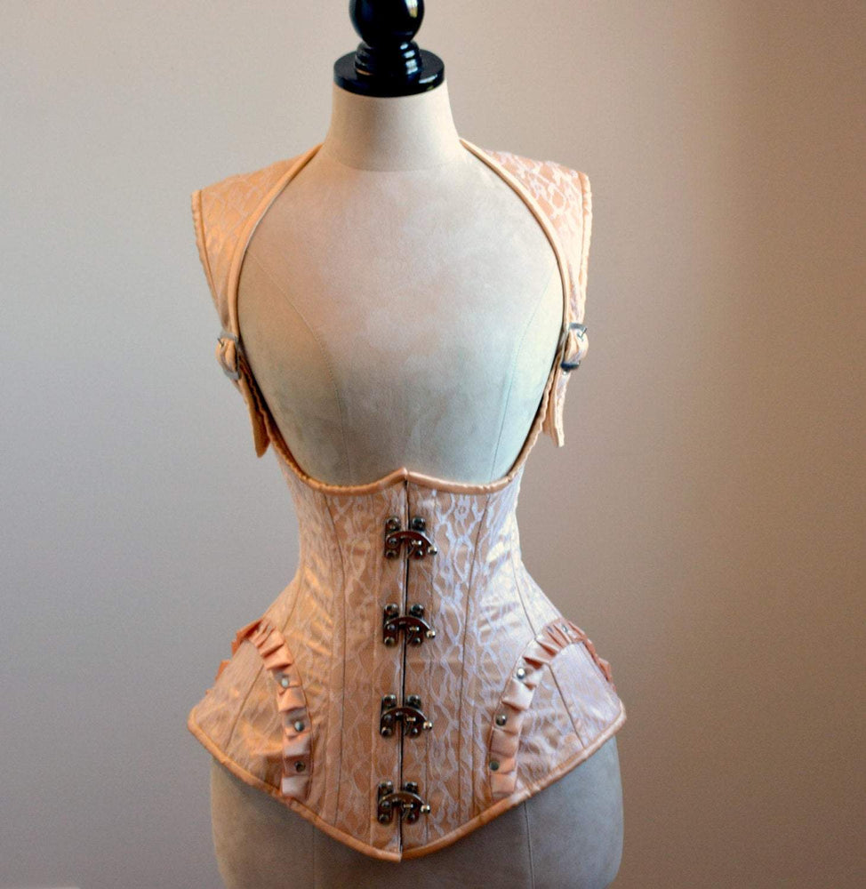 Stylish gothic corset designed by PorcelainPanic, underbust version. L –  Corsettery Authentic Corsets USA