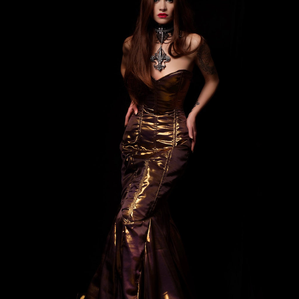 Long Corset Fitted Mermaid Dress main image 1