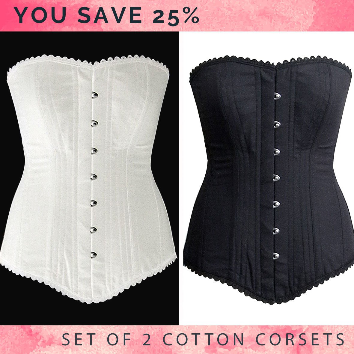 Made to Measures Overbust Authentic Corset With Long Hip-line