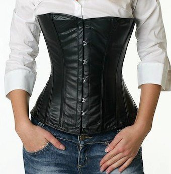 Real leather halfbust steel-boned authentic heavy corset, different co –  Corsettery Authentic Corsets USA