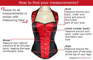 Lambskin classic overbust steel-boned authentic heavy corset, exclusive laser cut patter Corsettery