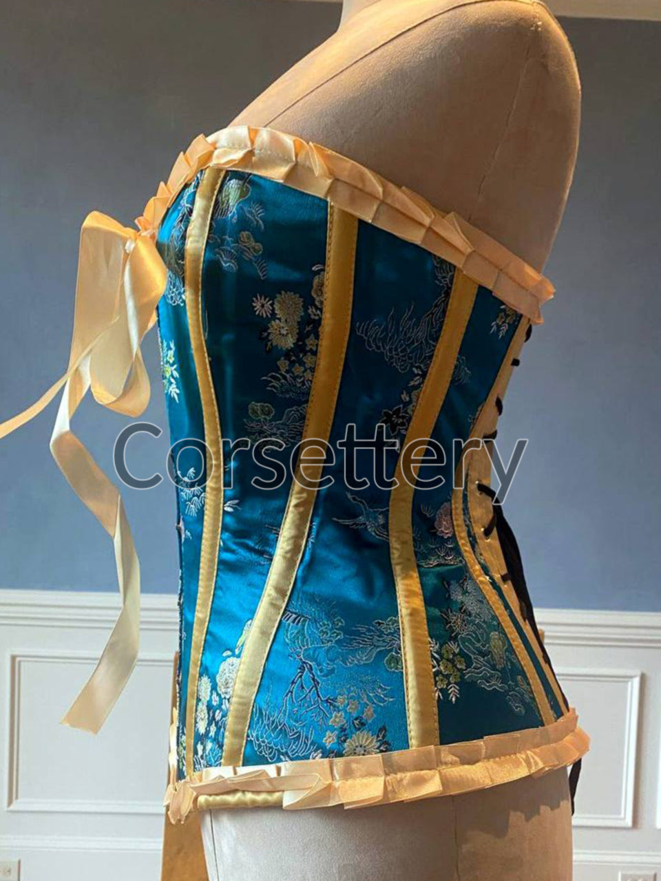 Cotton vintage overbust exclusive corset from Corsettery Western